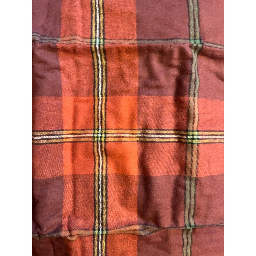 Company Store 100% Cotton Flannel COMPLETE FULL sheet Set Red Plain, pillowcases